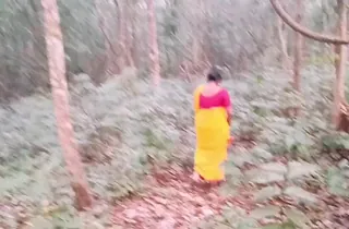 Stepmom with giant mooch & boobies takes a rock-hard penetrating in rub-down the forest