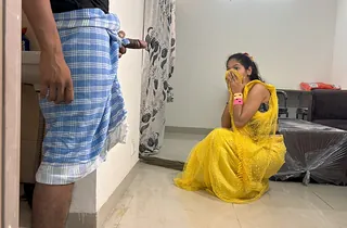 Step-step-brother's Indian Bhabhi Ki Chudai: Red-hot Desi Wifey shares Taut Puss with Him