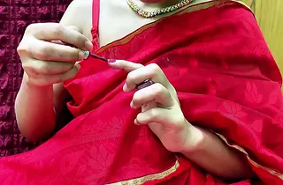 Stepbro's cock pounds Bhabhi's Indian MILF pussy apropos hot homemade fuck session