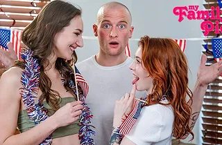 Andi Rose & Madi Collins get Adorned with FFM & DOUBLE PENETRATION on slay rub elbows with borderline